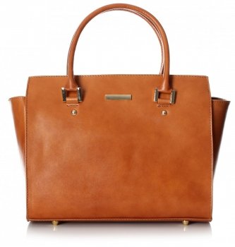 Kožené kabelka kufrík Genuine Leather ryšavá 2222