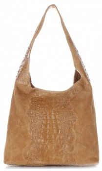 Kožené kabelka shopper bag Vera Pelle A1 ryšavá