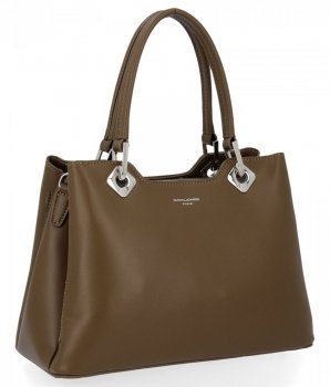 Dámska kabelka kufrík David Jones khaki CM6239