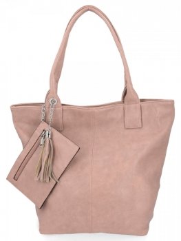 Dámska kabelka shopper bag Hernan špinavá ružová HB0339