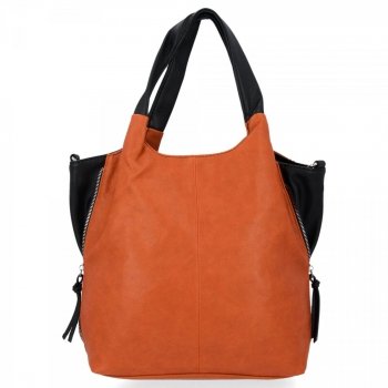 Kabelka Shopper Bag XL Hernan Oranžová/Čierna HB0293