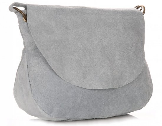 Bőr táska levéltáska Genuine Leather égszínkék 1324
