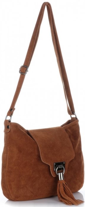 Bőr táska levéltáska Genuine Leather barna 4022