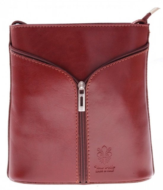 Bőr táska levéltáska Genuine Leather barna 208