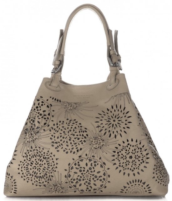 Bőr táska shopper bag Vittoria Gotti földszínű V8913