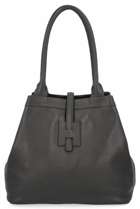 Elegáns bőr Shopper Bag 208S szürke táska