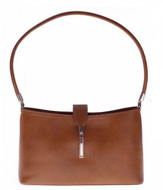 Bőr táska klasszikus Genuine Leather 4160 földszínű