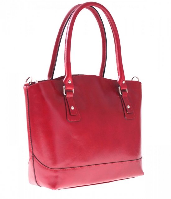 Bőr táska borítéktáska Genuine Leather piros 858(1