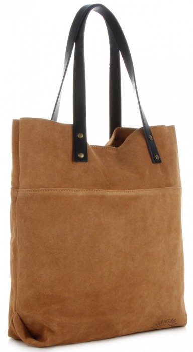 Bőr táska shopper bag Vittoria Gotti vörös V8267