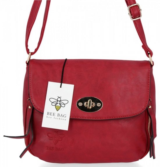 Női Táská levéltáska BEE BAG piros SE101-1