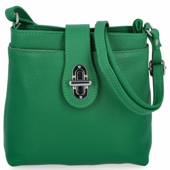 Bőr táska levéltáska Vittoria Gotti világoszöld 201
