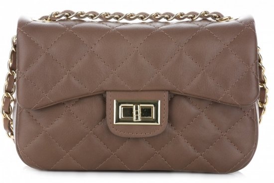Bőr táska levéltáska Genuine Leather földszínű KST6
