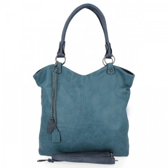 Uniwersalne Torebki Damskie XL firmy Hernan Shopper Bag Morska
