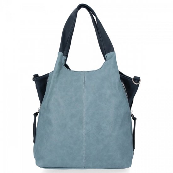 Torebka Shopper Bag XL Hernan Błękitna/Granatowa HB0293