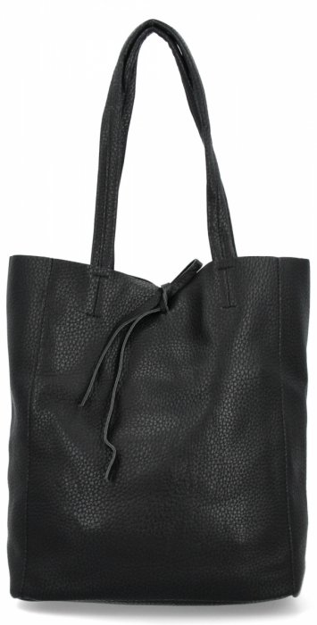 Torebka Damska Shopper Bag z Kosmetyczką firmy Herisson 15R355 Czarna