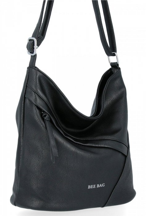 BEE BAG Uniwersalne Torebki Damskie Listonoszki Loren Czarna