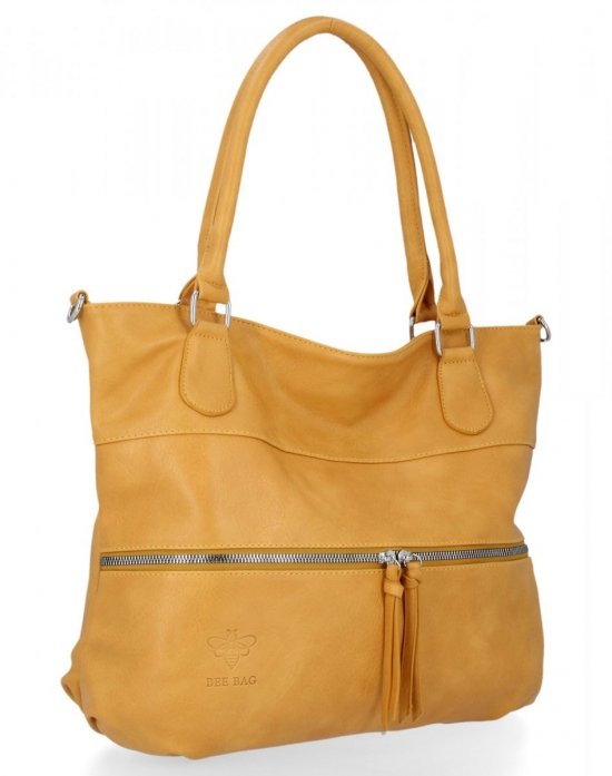 GEANȚĂ DE DAMĂ tip poștaș BEE BAG galben 1302L91