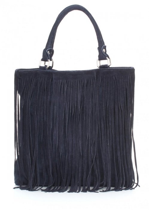 GEANȚĂ DIN PIELE universală Genuine Leather bleumarin 60499