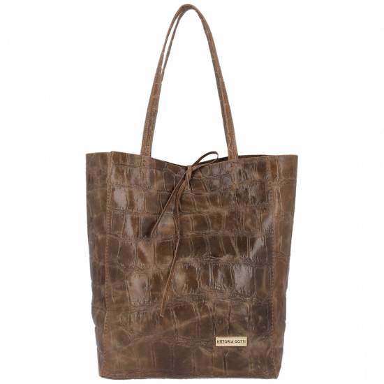 Kožené kabelka shopper bag Vittoria Gotti jeans V299COCO