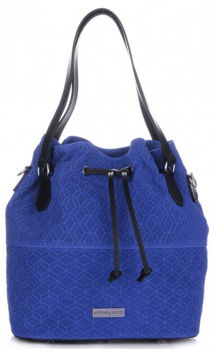Dámska kabelka shopper bag Vittoria Gotti kobaltová V1005