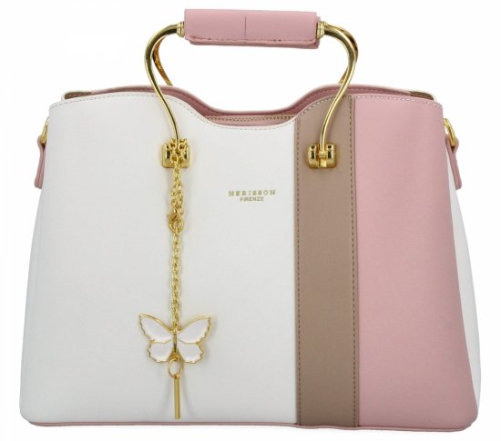 Dámská kabelka kufrík Herisson biela 27A152