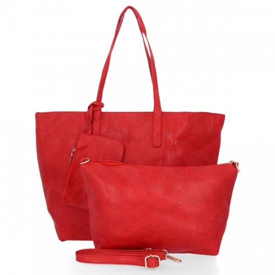 Dámska kabelka shopper bag BEE BAG červená 2052M151