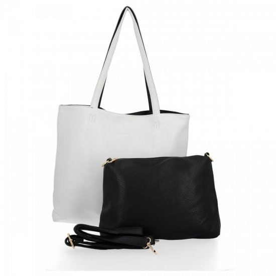 Dámska kabelka shopper bag Venere biela 888-1
