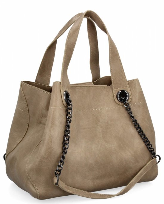 Dámská kabelka shopper bag Herisson tmavo béžová 1852A902