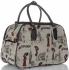 Velká cestovní taška kufřík Or&Mi London Multicolor - béžová