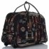 Cestovní taška na kolečkách s výsuvnou teleskopickou rukojetí Or&Mi Royal Multicolor - černá
