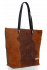 Kožené kabelka shopper bag Vittoria Gotti hnědá V2380