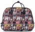 Cestovní taška na kolečkách s výsuvnou teleskopickou rukojetí Or&Mi Poštovní známky Multicolor - hnědá