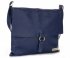 Kožené kabelka listonoška Vittoria Gotti tmavě modrá V05721