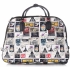 Cestovní taška na kolečkách s výsuvnou teleskopickou rukojetí Or&Mi Poštovní známky Multicolor - Bílá