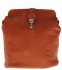 Kožené kabelka listonoška Genuine Leather zrzavá 217