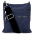 Kožené kabelka univerzální Vittoria Gotti tmavě modrá B18