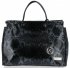 Kožené kabelka kufřík Vittoria Gotti černá V028PIT