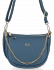 Kožené kabelka listonoška Vittoria Gotti modrá B26