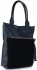 Kožené kabelka shopper bag Vittoria Gotti tmavě modrá V270