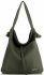 Bőr táska shopper bag Vittoria Gotti zöld V5701