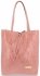 Bőr táska shopper bag Vittoria Gotti rózsaszín V299COCO