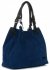 Bőr táska shopper bag Vittoria Gotti kék V90047CH
