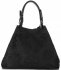 Bőr táska shopper bag Vittoria Gotti fekete V8913