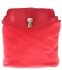 Bőr táska levéltáska Genuine Leather piros 217