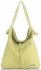 Bőr táska shopper bag Vittoria Gotti lime V5701