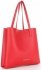 Bőr táska shopper bag Vittoria Gotti piros V694150