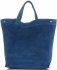 Bőr táska shopper bag Vera Pelle tengerkék A19