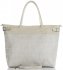 Bőr táska shopper bag Vittoria Gotti bézs V691622