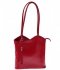 Bőr táska borítéktáska Genuine Leather piros 491