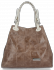 Bőr táska shopper bag Vittoria Gotti földszínű V692754